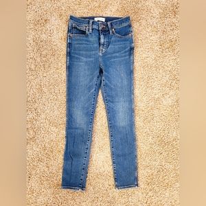 Madewell 10" high rise skinny jeans